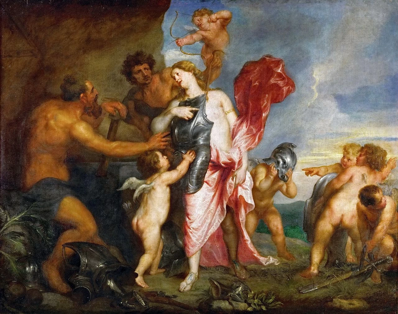 Teti riceve le armi per Achille da Efesto - Kunsthistorisches Museum Wien, Bilddatenbank